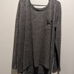 Gray old navy boyfriend long sleeve soft comfortable shirt old navy
